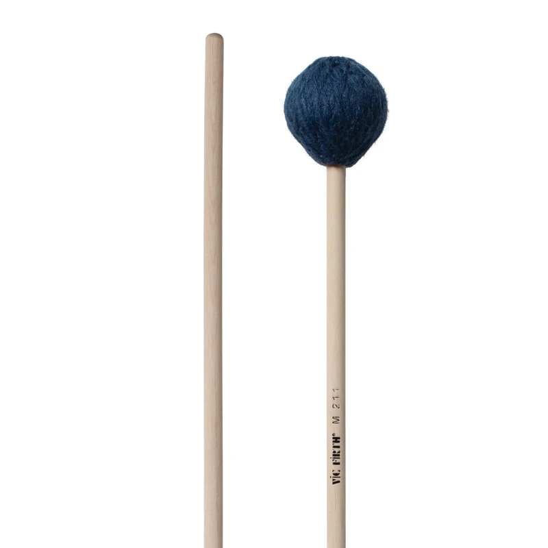 Vic FIrth - Virtuoso Series Marimba Mallets M211 - Yarn - Medium Soft - Blue