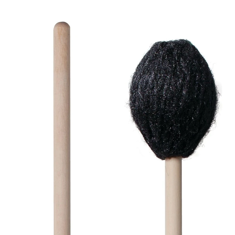 Vic FIrth - Corpsmaster® Series Marimba Mallets - M184 - Yarn - Rubber Core - Hard - Black
