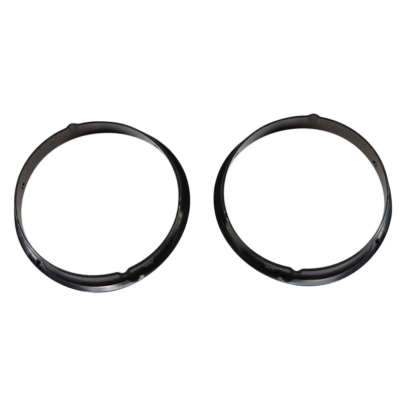 Rugged Ridge 12419.23 Black Headlight Bezel - Pair