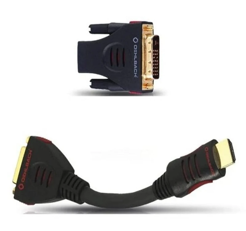 OEHLBACH HDMI/female DVI-D/male Adaptor, Solid. Colour: Adaptor. STAR RATING : 4. - Image 1