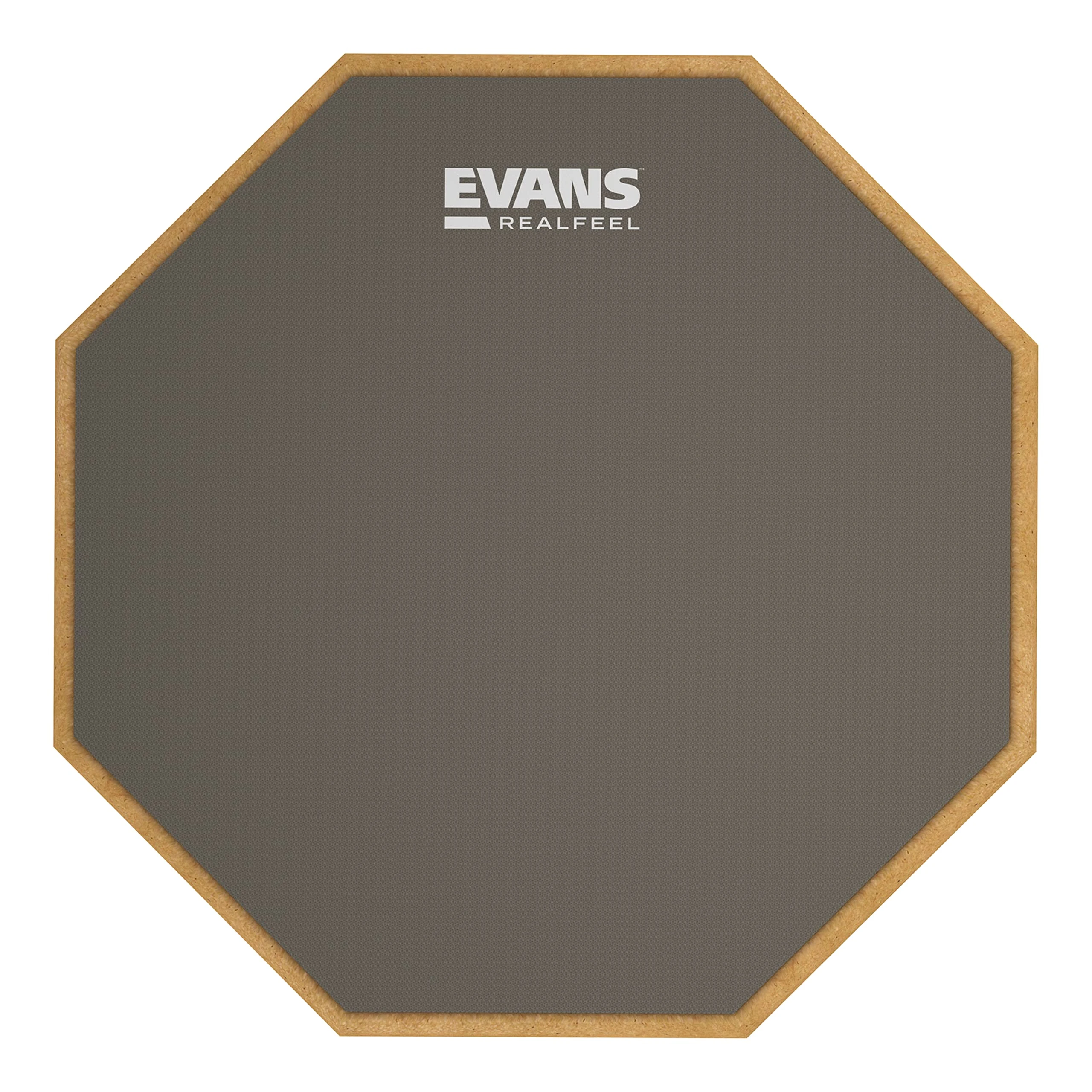 Evans RF12G RealFeel - Drum Practice Pad - Drum Pad - Drummer Practice Pad - Gum Rubber, Single Sided, 12 Inch