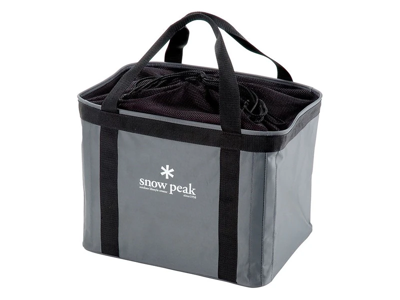 Snow Peak Multi Purpose Nylon Carry Case/Gear Container for Camping,Grey,31 x 27 x 38cm