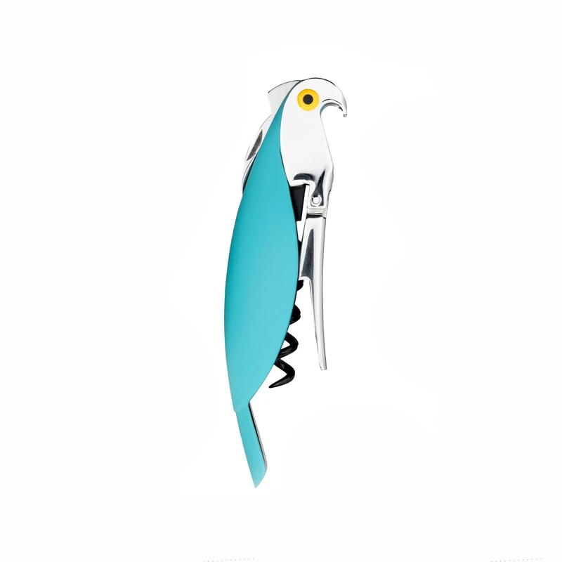 A di Alessi Parrot Corkscrew, Blue, (AAM32 AZ), Light Blue