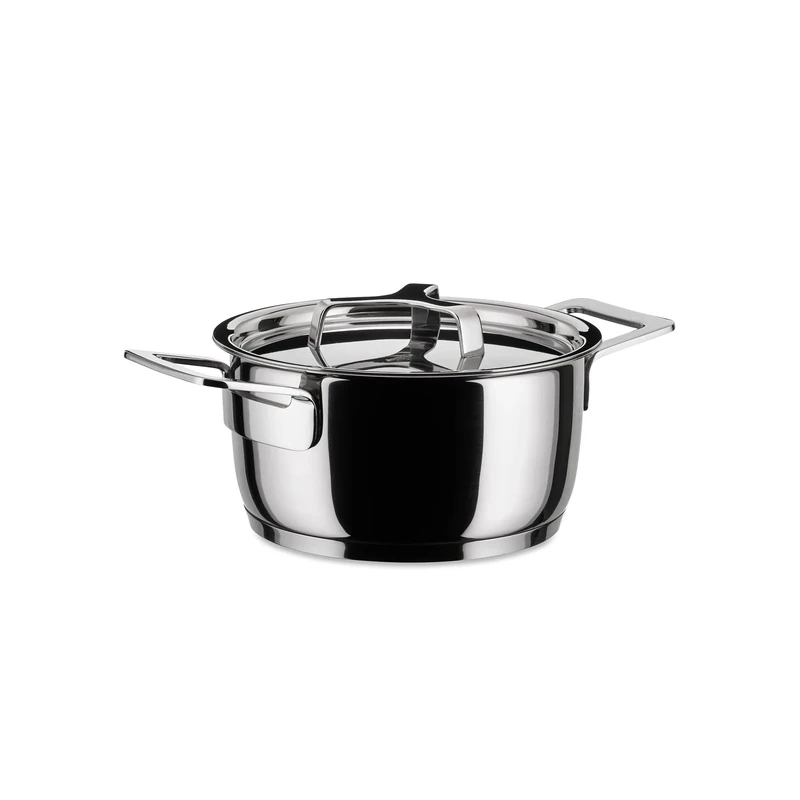 Alessi Pots&Pans Casserole, Stainless Steel, 16 cm (AJM101/16)