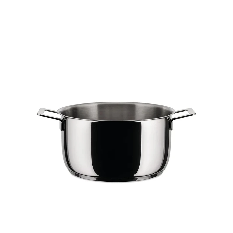 Alessi Pots&Pans Casserole, Stainless Steel, 20 cm (AJM101/20)