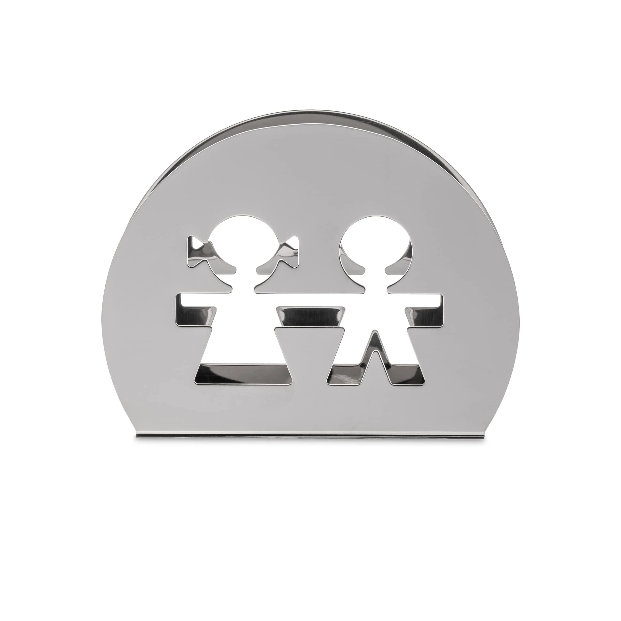 A di Alessi Girotondo Serviette Holder, (AKK51), Silver