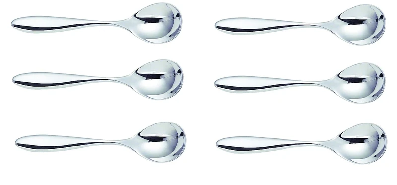 Alessi Mami Tea Spoon, Set of 6 (SG38/7), Silver