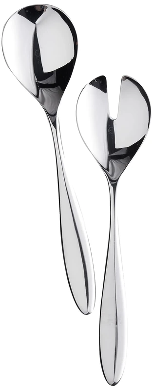 Alessi Mami Salad Set (SG38/14), Silver, 17 x 27.5 x 27 cm