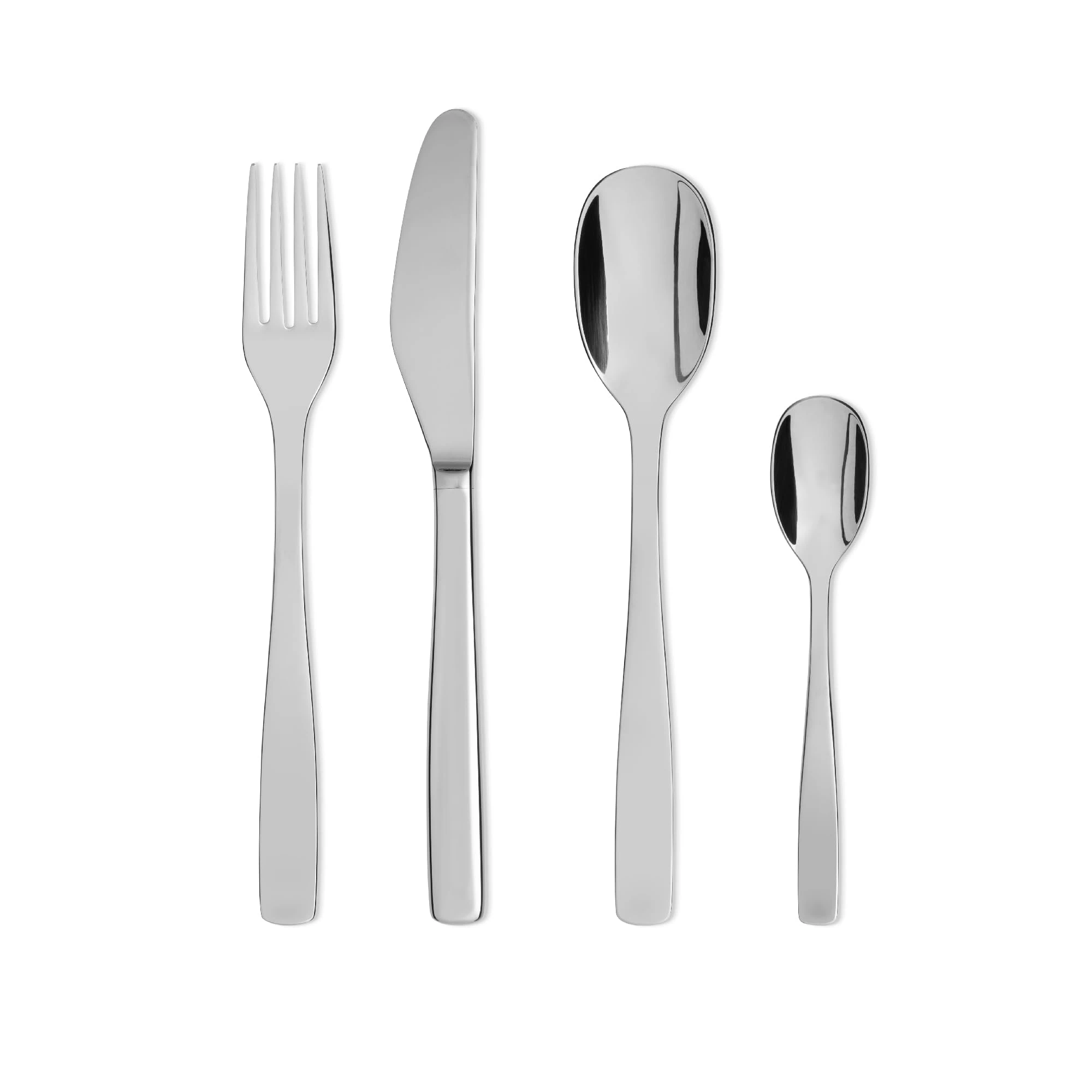 A di Alessi - 'Knifeforkspoon' 24 Piece Set(AJM22S24M), Monoblock