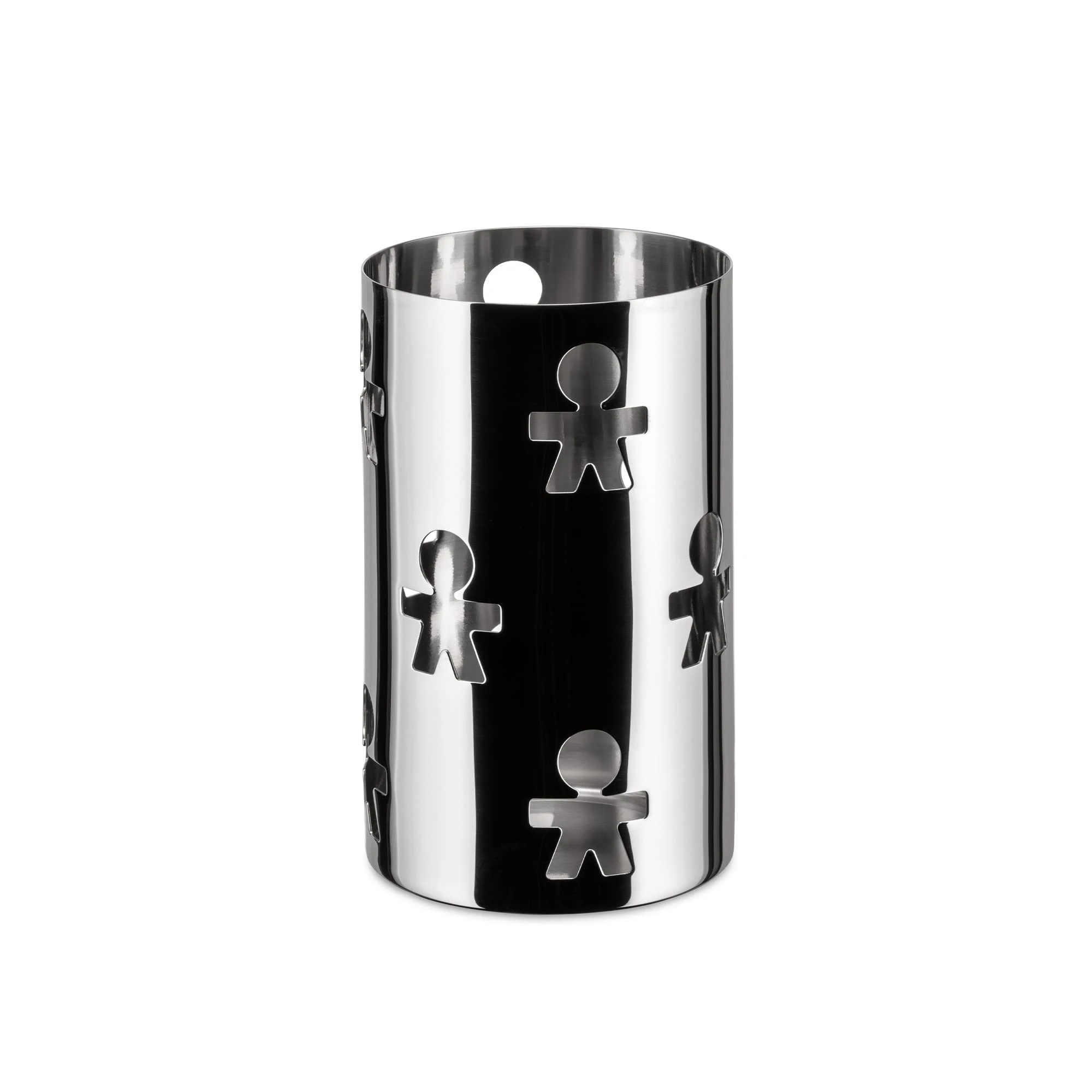 Alessi Girotondo AKK09 Design Breadstick holder with Open-work Decoration Stainless Steel, Mirror Polished,1/2", Silver