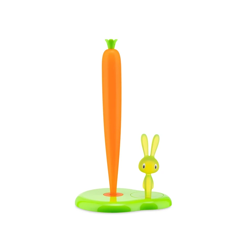 Alessi Bunny and Carrot Kichen Roll Holder Tall, Green - Image 1