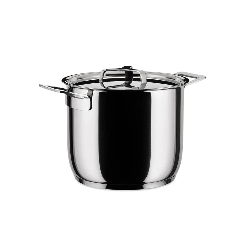A di Alessi Pots&Pans Stockpot, Stainless Steel, 20 cm (AJM100/20)