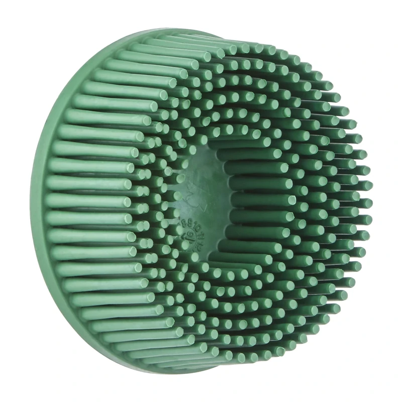 Scotch-Brite Roloc Bristle Disc RD-ZB, TR, Green, 50 mm x 15.9 mm, Tapered
