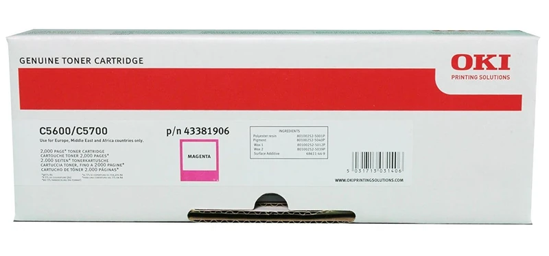 OKI - Toner cartridge - 1 x magenta - 2000 pages