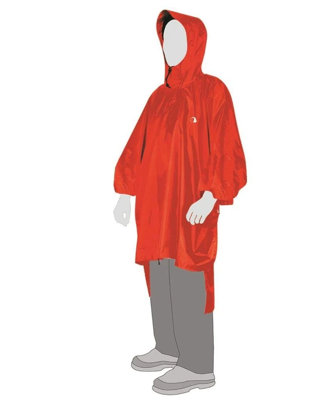 Tatonka Mens Poncho - XL-XXL, Red