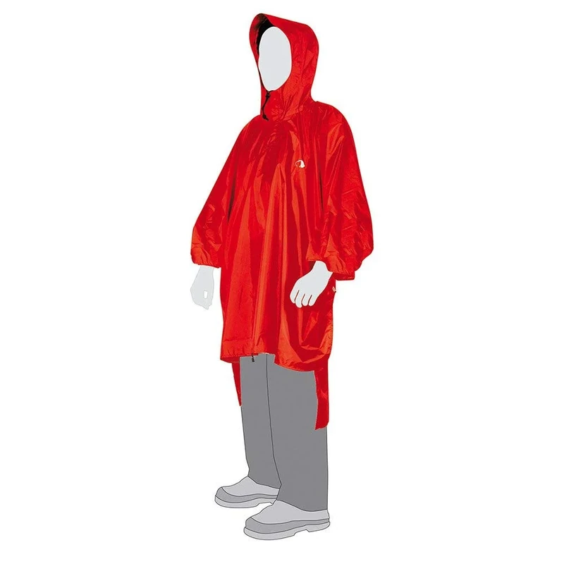 Tatonka Mens Poncho - M/L, Red