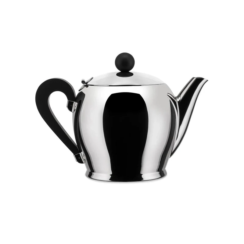 Officina Alessi Bombe Teapot, Silver