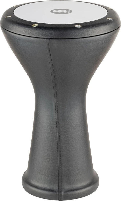 Meinl Percussion Aluminum Series Doumbek - Medium-Large Handdrum - Synthetic Head - Diameter 8.5 Inches - Aluminum, Black (HE-3000)