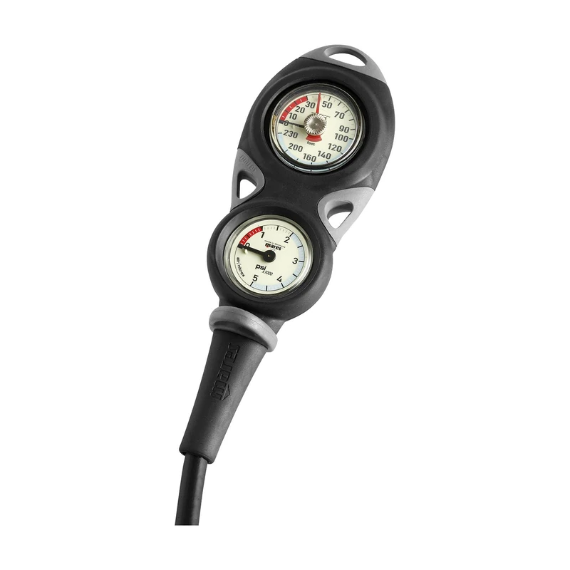 Mares Instrument Mission 2 Pressure Gauge - Black/Black, One Size IN