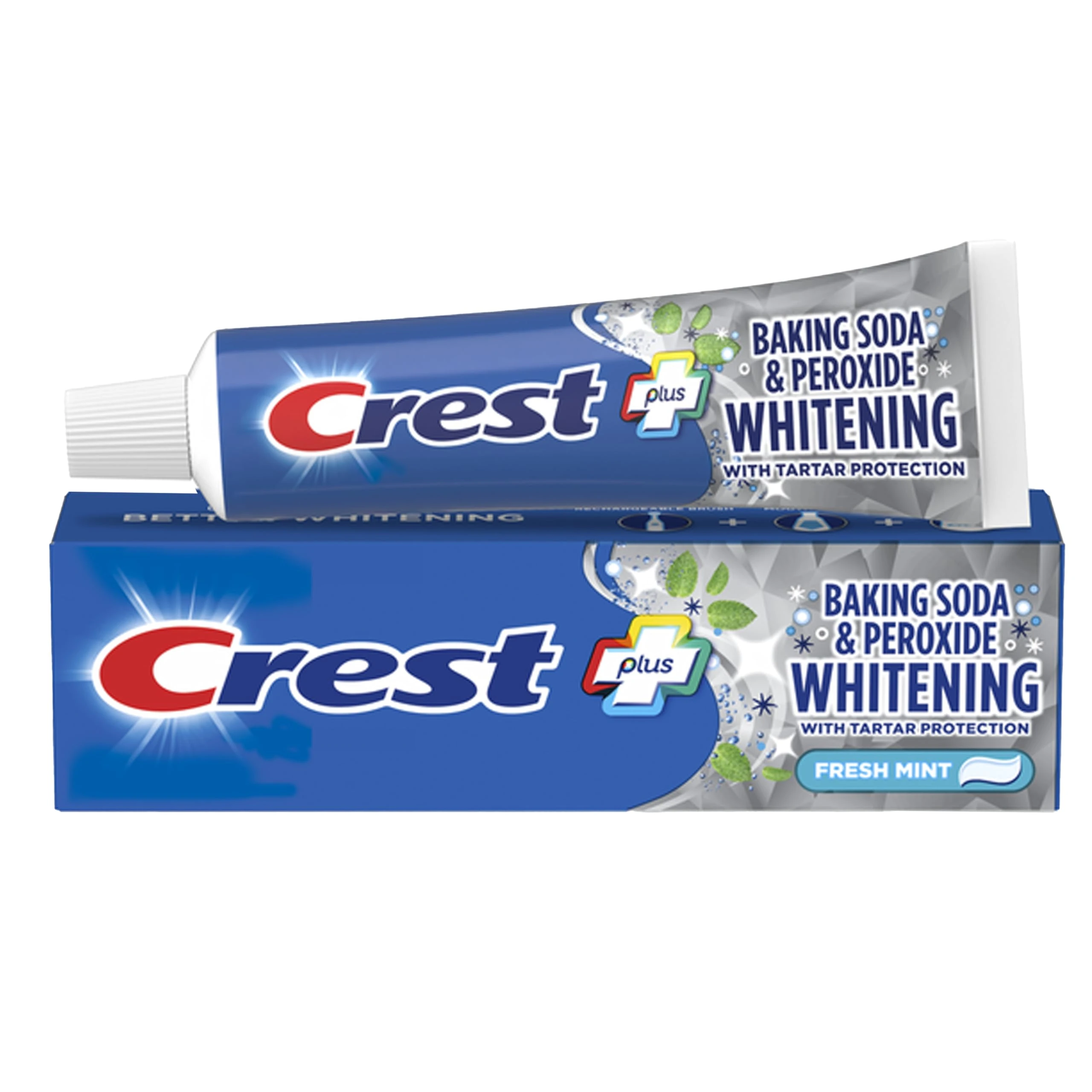 Crest Baking Soda & Peroxide Whitening with Tartar Protection Striped Toothpaste - Fresh Mint, 230g (8.2oz)
