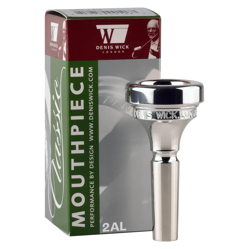 Denis Wick 5880-2AL Classic Bass Trombone Mouthpiece, Silver Plated