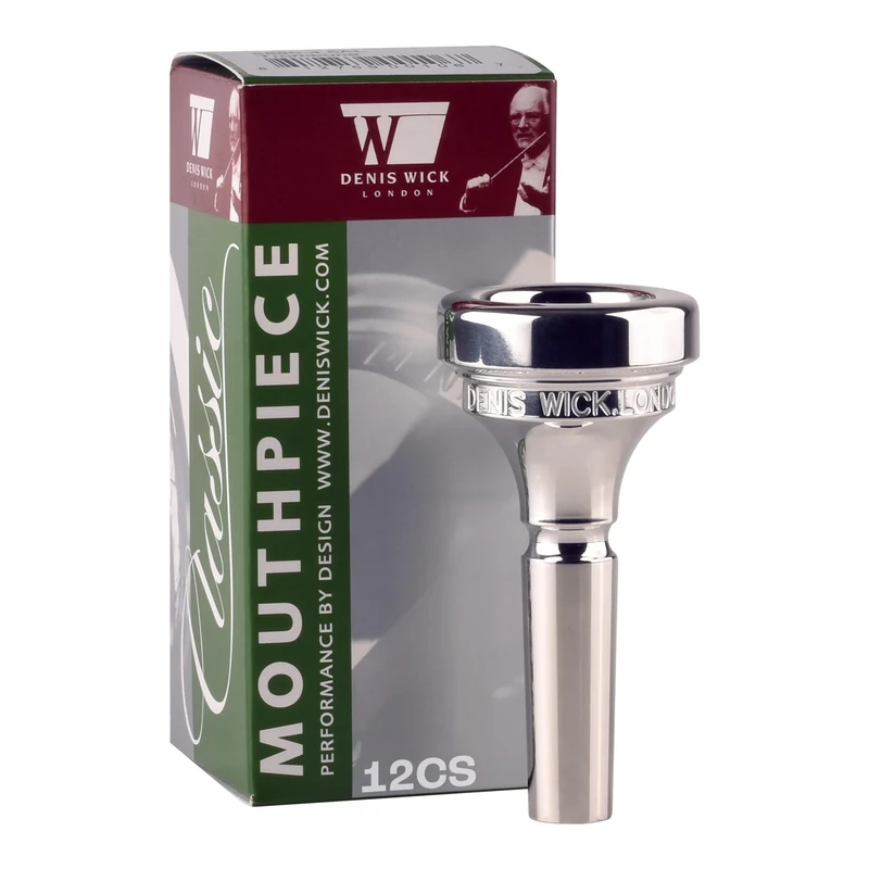 Denis Wick 5880-12CS Classic Trombone Mouthpiece, Small Shank, Silver Plated