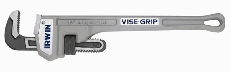 IRWIN Vise-Grip Tools Cast Aluminum Pipe Wrench, 2-1/2-Inch Jaw Capacity, 18-Inch (2074118)