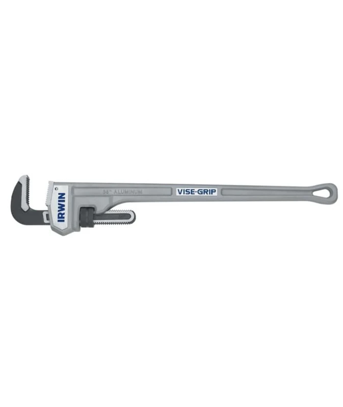IRWIN Vise-Grip Tools Cast Aluminum Pipe Wrench, 5-Inch Jaw Capacity, 36-Inch (2074136), Gray