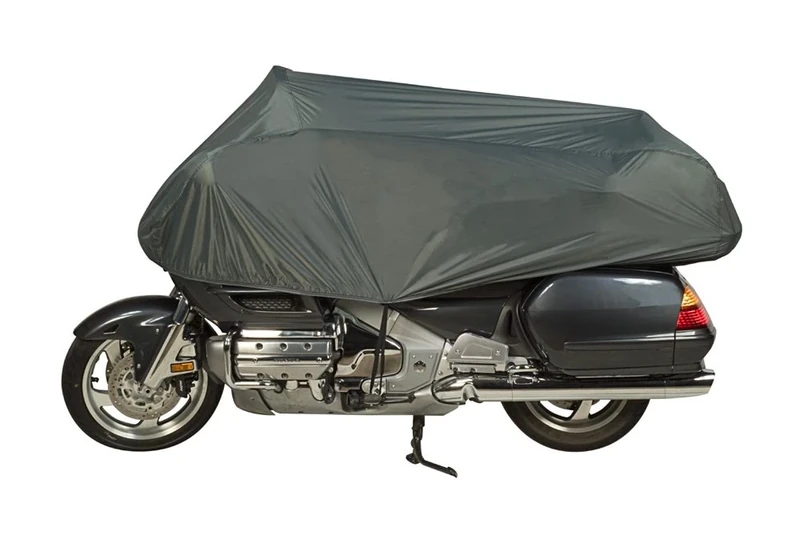 Guardian by Dowco 26014-00 Travel Ready Water Resistant Premium Motorcycle Half Cover: Grey, Cruiser and Touring