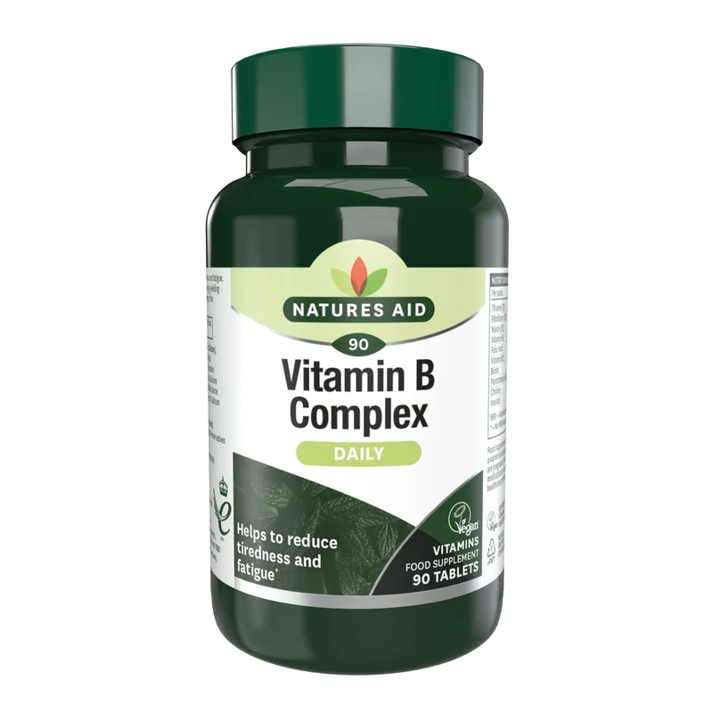 Natures Aid Vitamin B Complex - 90 Tablets for Vegans