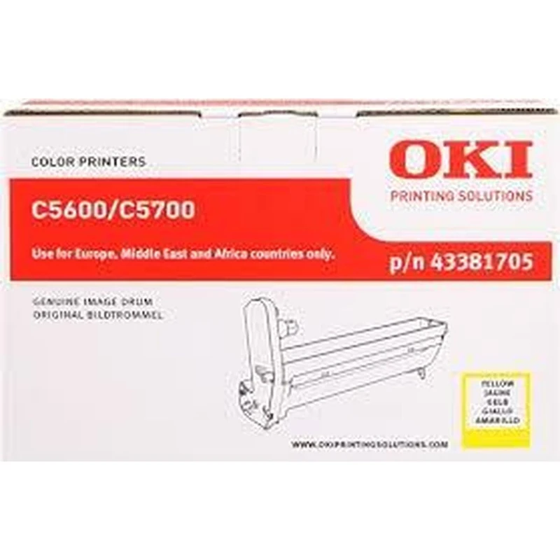 OKI Drum for C5600/C5700 Printers 20000 Pages - Yellow