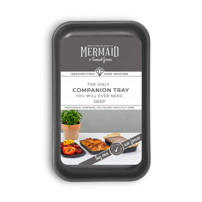 Mermaid 10 Inch Hard-Anodised Roasting Dish - Made in England