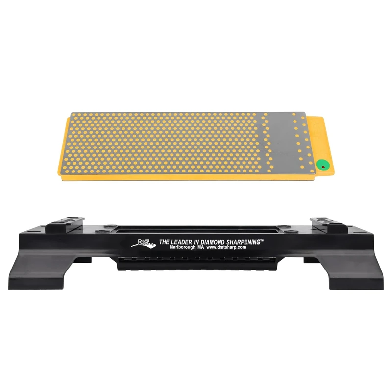 DMT WM8EF-WB 8-Inch Extra Fine/Fine DuoSharp Plus Bench Stone with Base - Grey