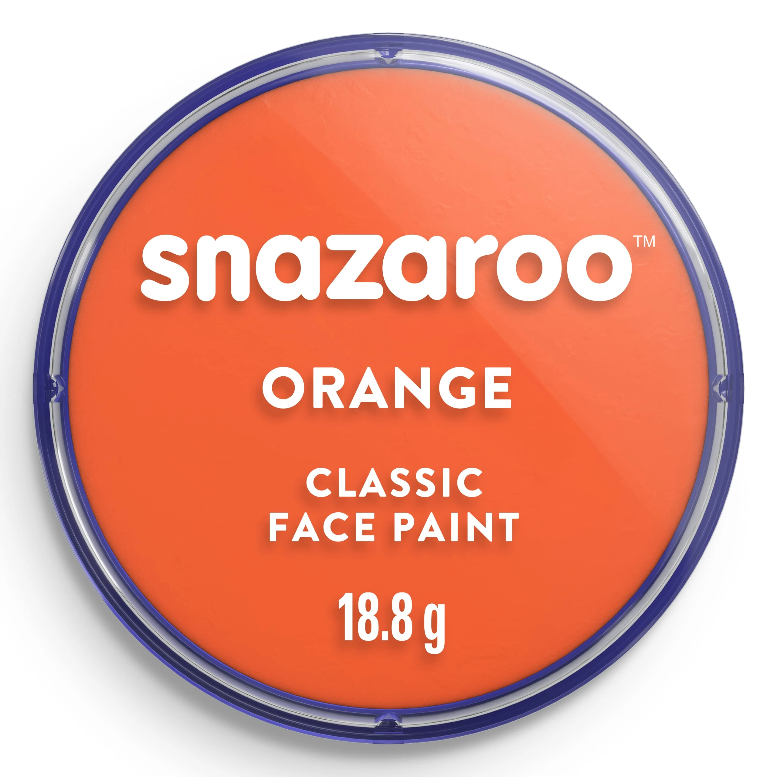 Snazaroo Classic Face and Body Paint for Kids and Adults, Orange Colour, Water Based, Easily Washable, Non-Toxic, Makeup, Body Painting for Parties, for Ages 3+
