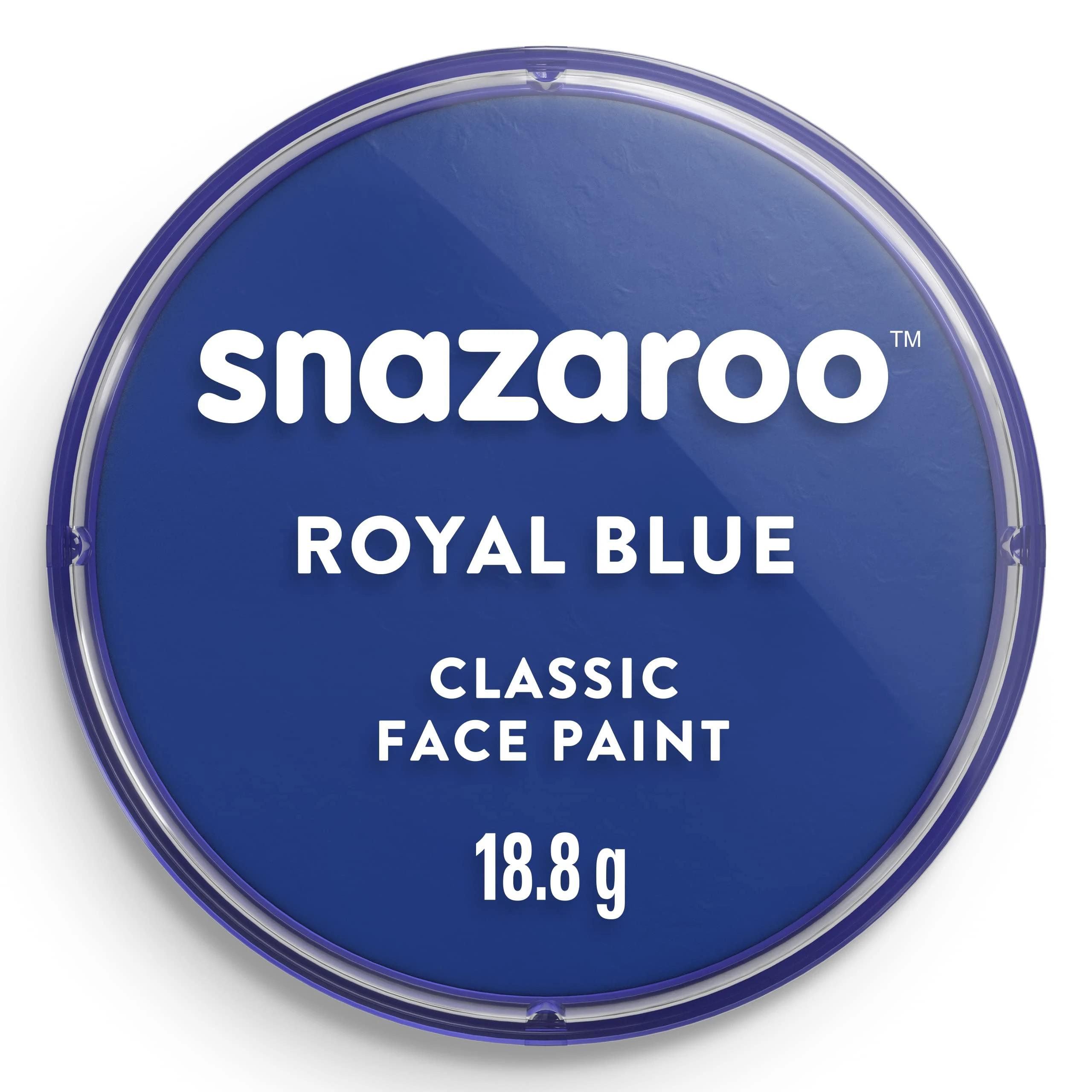 Snazaroo Royal Blue Make-Up (18 ml) - Classic Face Paint, Perfect for Parties, Cosplay, Animals Events, Carnival, Halloween, & More