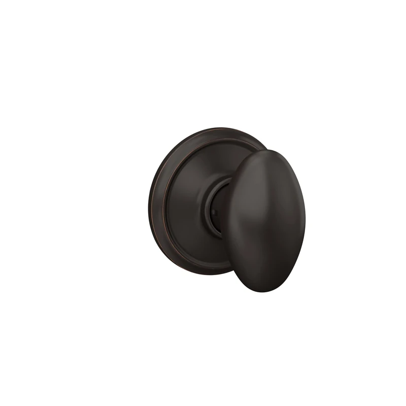 SCHLAGE F10 V SIE 716 Sienna Door Knob, Hall & Closet Passage Lock, Aged Bronze