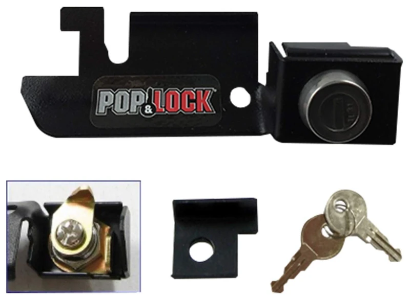 Pop & Lock – Manual Tailgate Lock for Ford F150, Fits 1987 to 1996 - Works Only with Factory Plastic Handle (Black, PL2310)
