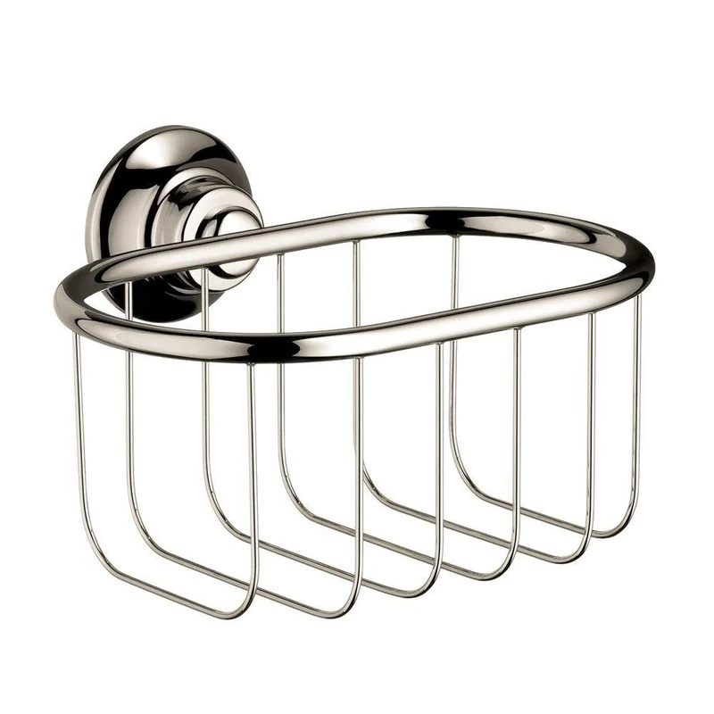 Hansgrohe 42065830 Montreux Soap Basket Wall Mount Soap Holder, Polished Nickel
