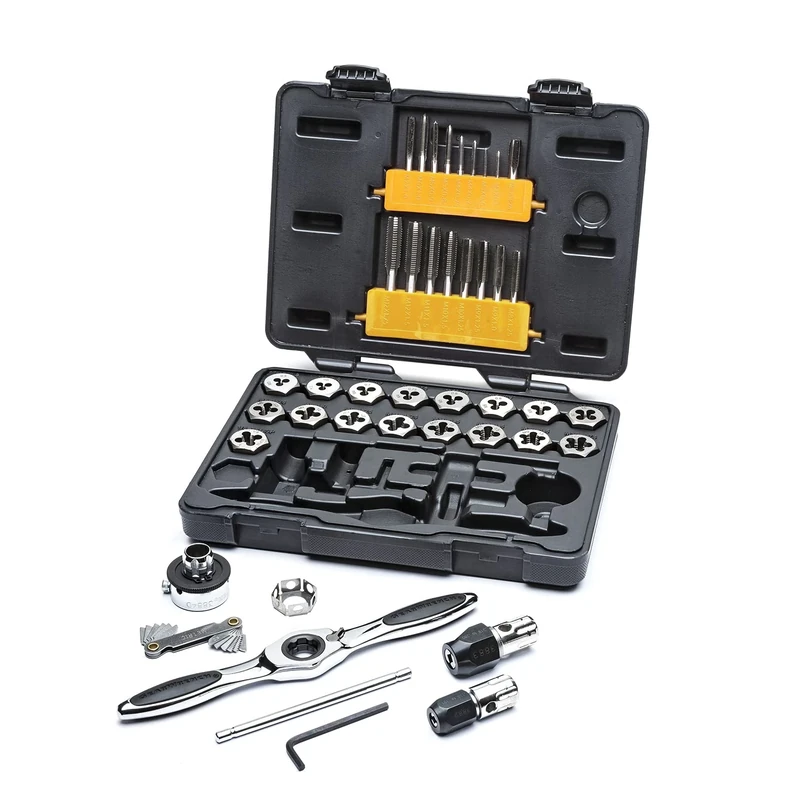 GearWrench 3886 42 Piece Ratcheting Tap and Die Set Metric in Case