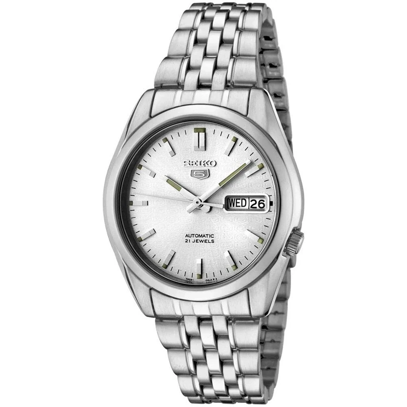 Seiko Men's Analogue Quartz Watch with Stainless Steel Bracelet – SNK355K