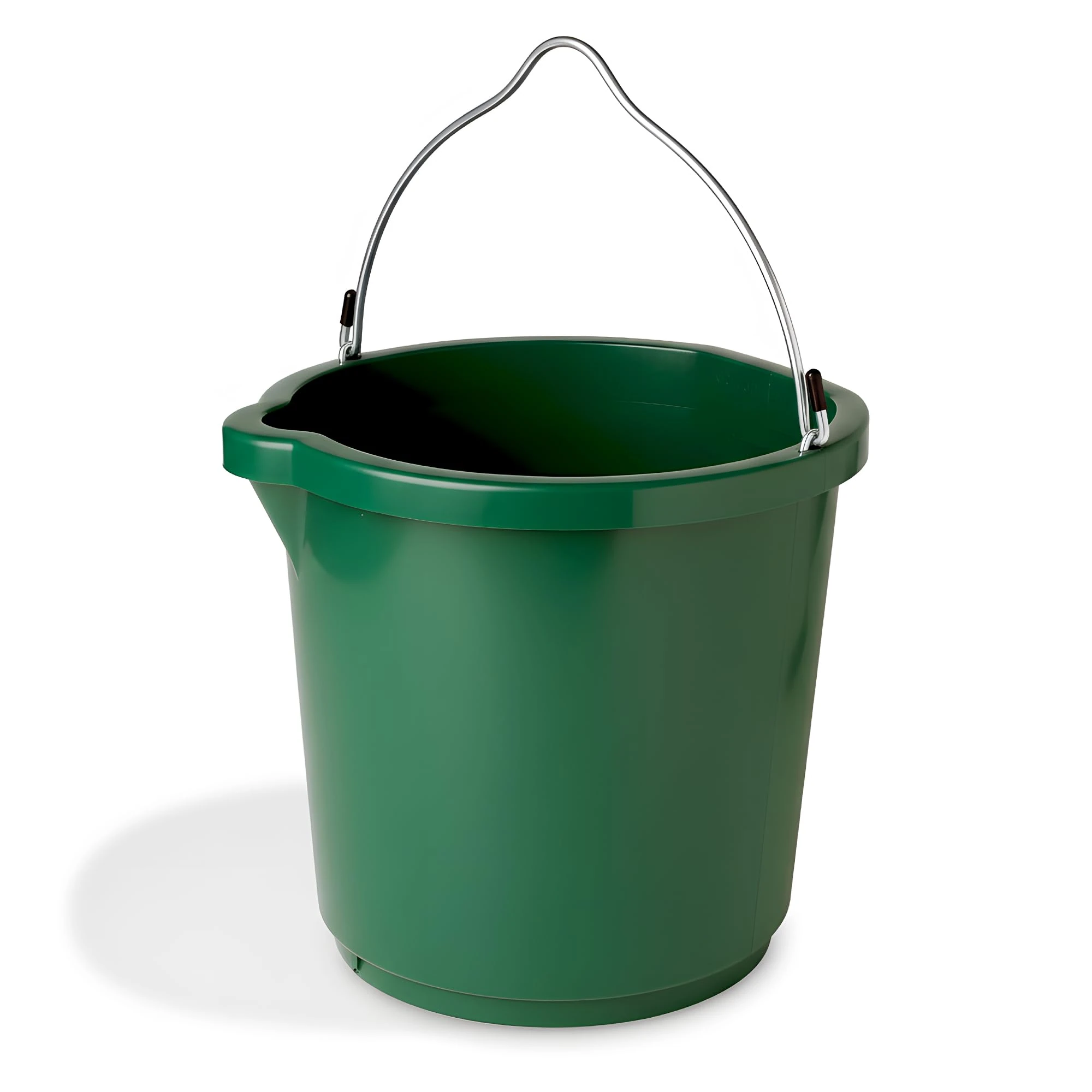 Farm Innovators Heated Water Bucket with Flat Back & Built-in Thermostat, 5 Gallon, Green