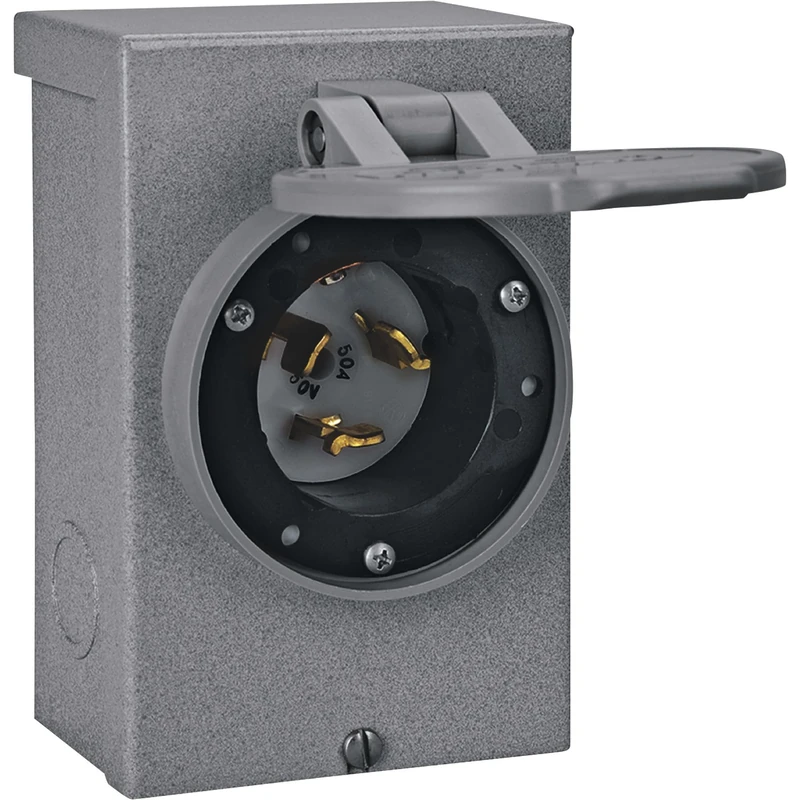 Reliance Controls PB50 50 Amp Generator Power Cord Inlet Box For Up To 12,500 Watt Generators Outdoor, Home, Garden, Supply, Maintenance