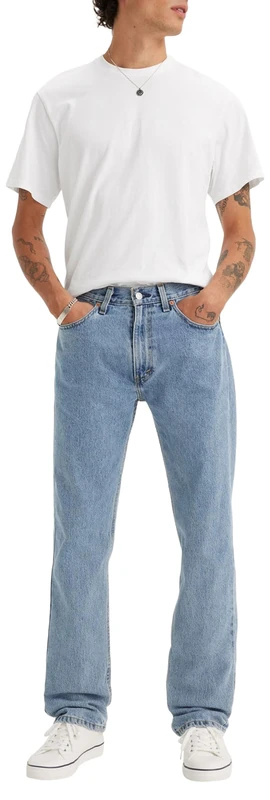 Levi's Men's 505 Regular Fit Jeans, Light Sw, 33W / 32L - Image 1