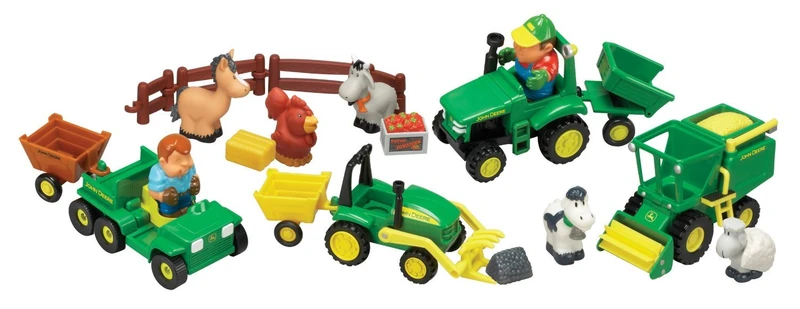 John Deere Preschool - 1st Farm Fun Playset Range - Suitable from 3 years, Green