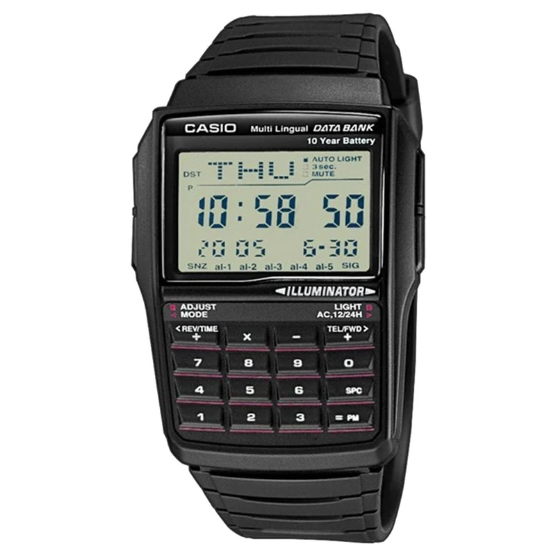 Casio DBC-32-1AES Watch - Calculator, Currency Converter, Day Display