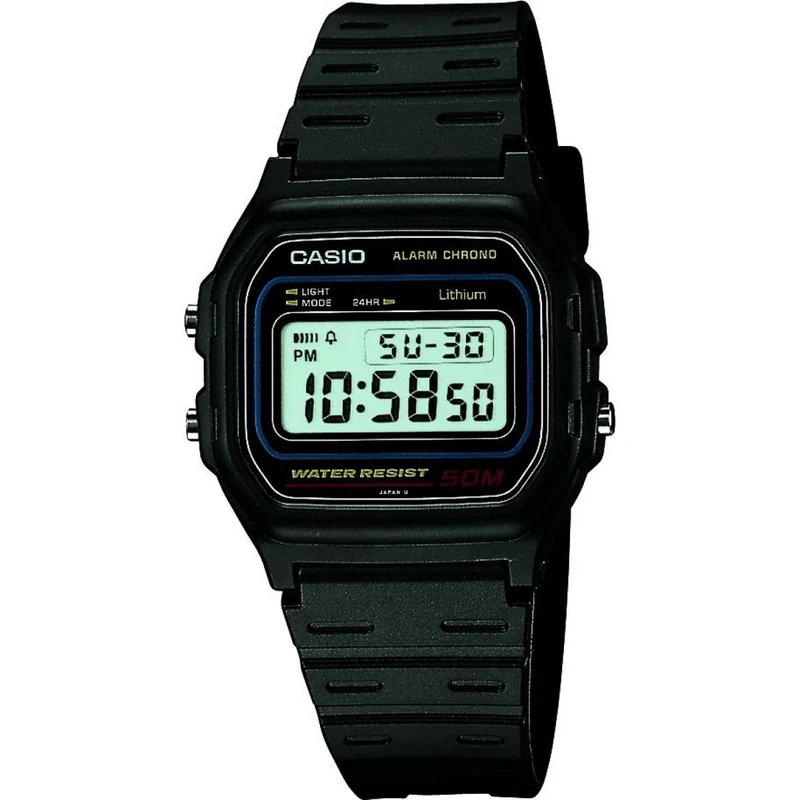 CASIO Men's Watch W-59-1VQES - Stopwatch, 50M Waterproof