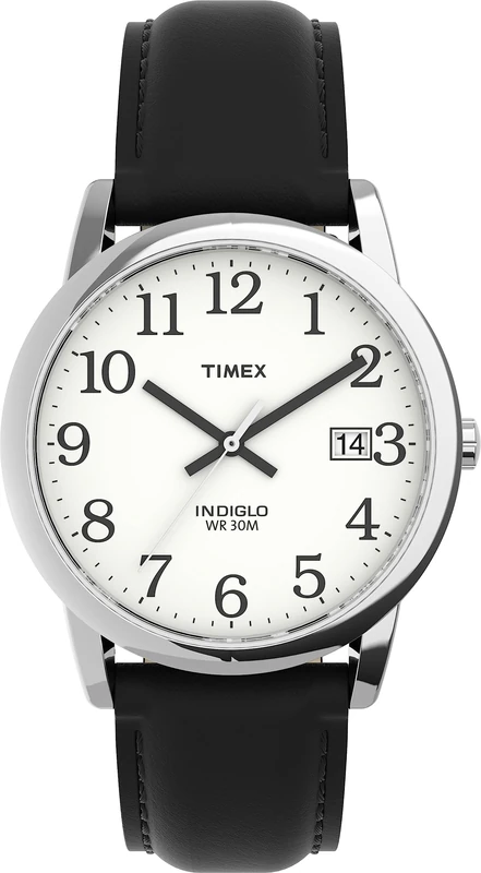 Timex T2H281 Gents Classic Watch - Black Leather Strap