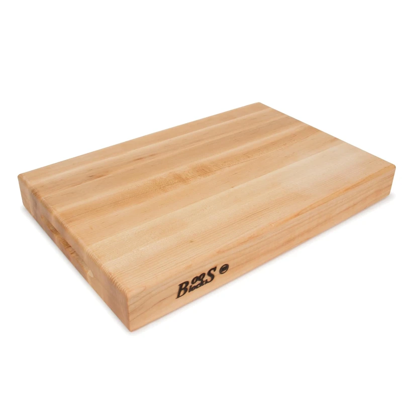 Boos Block Pro Chef Series - Extra Thick - Extra Large Butchers Block Chopping Board - North American Hard Maple Wood Chopping Board - 18 x 12 x 2.25 Inches