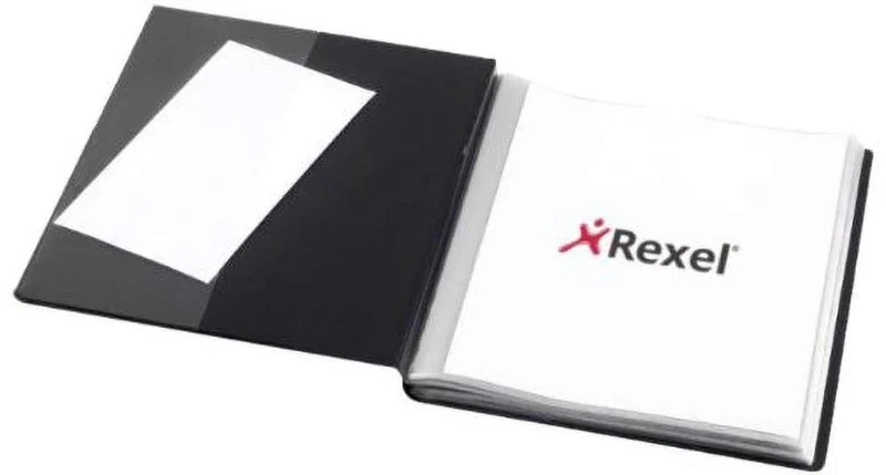 Rexel Nyrex Slimview Display Book A4 Black (50 Pockets)