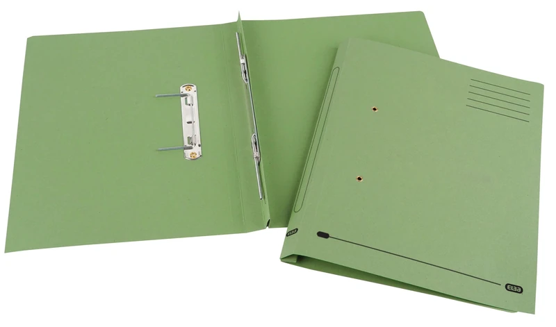 ELBA Spirosort Transfer Spring Files, 36mm Capacity Foolscap Green - Pack of 25
